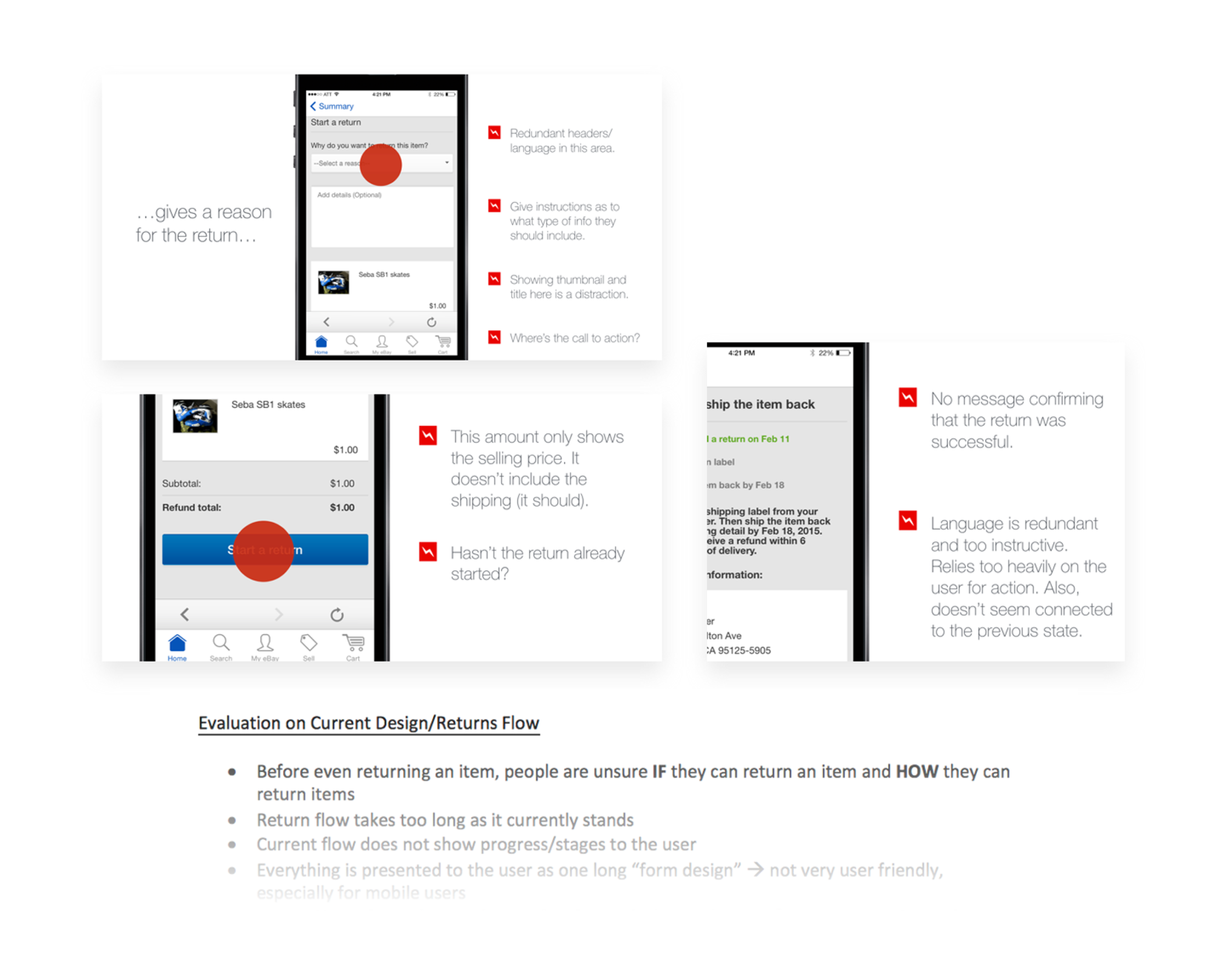 Evaluating the current design