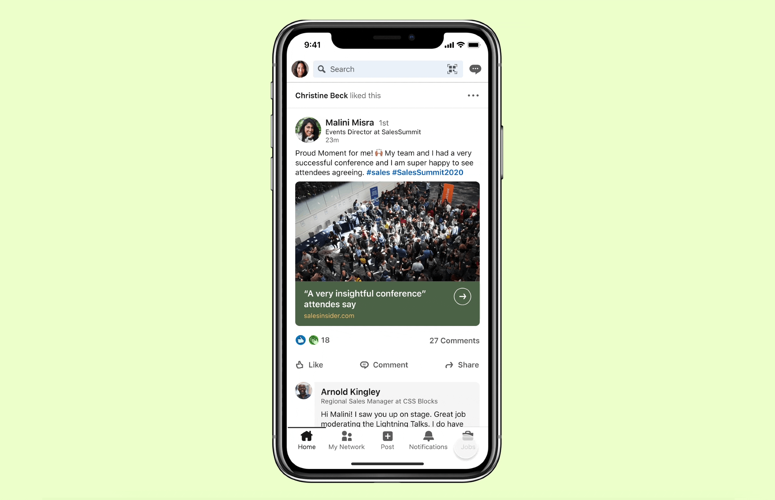 LinkedIn Mobile Hiring UI
